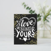 ヴァレンティーンズジュージュルズロングディスタンスブラック金ゴールド シーズンポストカード (スタンド正面)