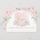 ヴァレンティーンズスウィートバルーンオムツラッフルベビー エンクロージャーカード (正面/裏面)