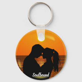 ヴァレンティーンズソールンカスタムドカップル文字写真 キーホルダー