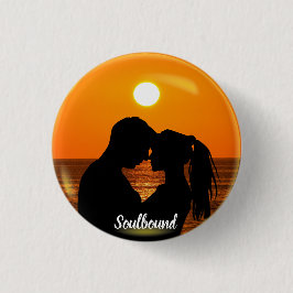 ヴァレンティーンズソールンカスタムドカップル文字写真 缶バッジ