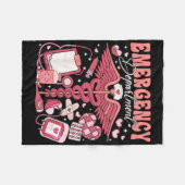 ヴァレンティーンズデイエマージェンシャルルームナースカットウィメンズBl フリースブランケット (正面(横))