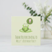 ヴァレンティーンズデイカエル誕生日サンキューユユー サンキューカード (スタンド正面)