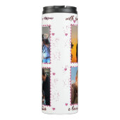 ヴァレンティーンズデイカップルグリッターフォトコラージュ タンブラー (裏面)