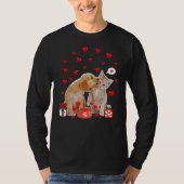 ヴァレンティーンズデイキャットドッグラバーキャットドッグパパママT Sh Tシャツ (正面)