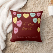 ヴァレンティーンズデイキャンディカスタムハート写真スペインの クッション (ブランケット)