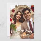 ヴァレンティーンズデイキャンディカスタムハート写真スペインの シーズンカード (正面)