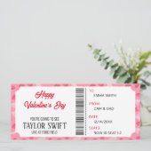 ヴァレンティーンズデイコンサートギフトチケットのために彼女 招待状 (スタンド正面)