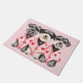 ヴァレンティーンズデイシュナウツァードッグ ドアマット (アングル)