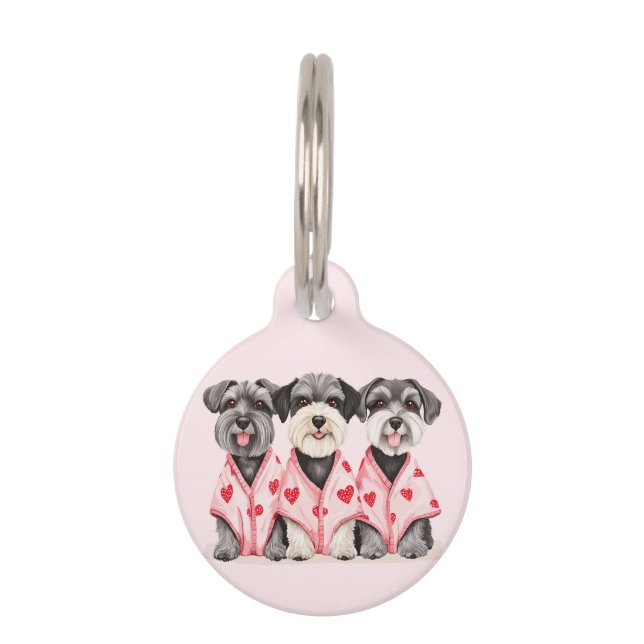 ヴァレンティーンズデイシュナウツァードッグ ペット　ネームタグ (正面)