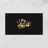 ヴァレンティーンズデイショベル恐竜ディノI掘るB 名刺 (裏面)