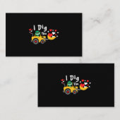 ヴァレンティーンズデイショベル恐竜ディノI掘るB 名刺 (正面/裏面)