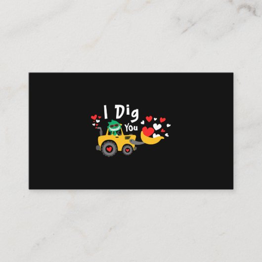 ヴァレンティーンズデイショベル恐竜ディノI掘るB 名刺 (正面)