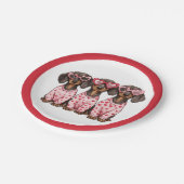 ヴァレンティーンズデイダシュンドドッグス ペーパープレート (アングル)