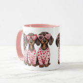 ヴァレンティーンズデイダシュンドドッグス マグカップ (正面左)
