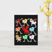 ヴァレンティーンズデイダビングハートクピッドTレックスディノダブ カード (黄色い花)