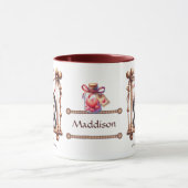 ヴァレンティーンズデイトゥルーラブペンクインズオンザスイング マグカップ (中央)