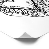 ヴァレンティーンズデイハートウィングスタトゥーオスタイルシンボル ポスター (角)