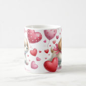 ヴァレンティーンズデイパピーラブ コーヒーマグカップ (中央)
