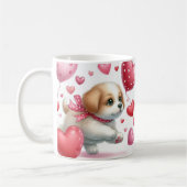 ヴァレンティーンズデイパピーラブ コーヒーマグカップ (左)