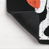 ヴァレンティーンズデイビグフットロックハートサスカッチ女性 マウスパッド (コーナー)