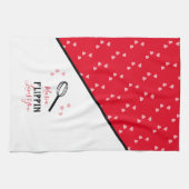 ヴァレンティーンズデイフリピンラブズyouハートベーキング キッチンタオル (横)