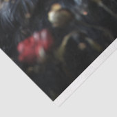 ヴァレンティーンズデイブラックスワンレッド花模様デクページ 薄葉紙 (詳細)