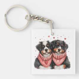 ヴァレンティーンズデイベルネーゼマウンテンドッグス キーホルダー