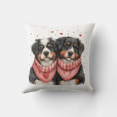 ヴァレンティーンズデイベルネーゼマウンテンドッグス クッション (裏面)