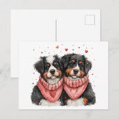 ヴァレンティーンズデイベルネーゼマウンテンドッグス シーズンポストカード (正面/裏面)