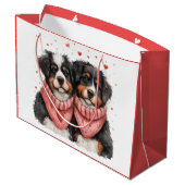 ヴァレンティーンズデイベルネーゼマウンテンドッグス ラージペーパーバッグ (裏面アングル)