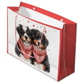 ヴァレンティーンズデイベルネーゼマウンテンドッグス ラージペーパーバッグ (正面アングル)