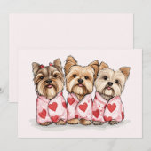 ヴァレンティーンズデイヨークシャーテリアドッグス シーズンカード (正面/裏面)