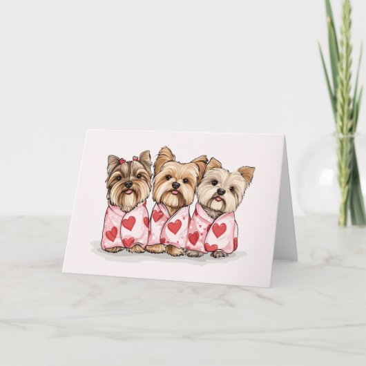 ヴァレンティーンズデイヨークシャーテリアドッグス シーズンカード (正面)