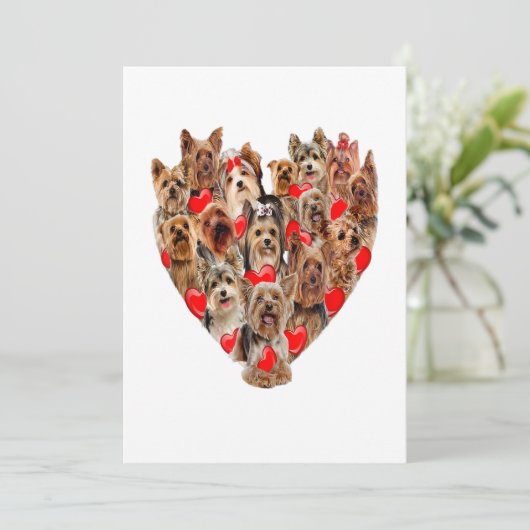 ヴァレンティーンズデイヨークシャーテリアードッグハートティーカット 案内状 (スタンド正面)