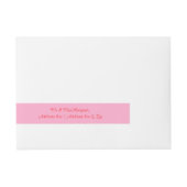 ヴァレンティーンズデイラブハートアクソロテカスタムル ラップアラウンド宛名ラベル (正面)