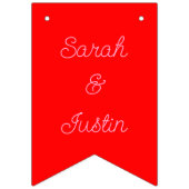 ヴァレンティーンズデイラブハートアクソロトル名前をカスタムする バンティングフラッグ (第2の旗)