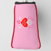 ヴァレンティーンズデイラブハートアクソロトル ゴルフヘッドカバー (回転90)