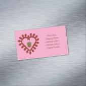 ヴァレンティーンズデイラブハートアコーンカスタム マグネット名刺 (インサイチュ)
