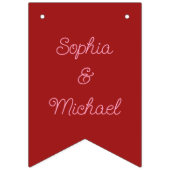 ヴァレンティーンズデイラブハートアコーン名前をカスタムする バンティングフラッグ (第2の旗)