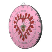 ヴァレンティーンズデイラブハートアコーン ダーツボード (正面右)