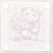 ヴァレンティーンズデイラブバラベア ガラスコースター (裏面)