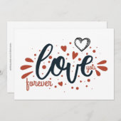 ヴァレンティーンズデイラブユーフォーエバーハンド書引用文 シーズンカード (正面/裏面)