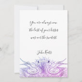 ヴァレンティーンズデイラブ引用文手書きスクリプト シーズンカード (正面)