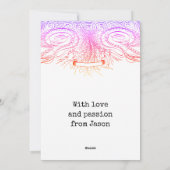 ヴァレンティーンズデイラブ引用文手書きスクリプト シーズンカード (裏面)