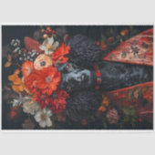 ヴァレンティーンズデイレッドフローラプードル 薄葉紙 (正面)