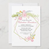 ヴァレンティーンズデイレディースランチョンシックガレンティン 招待状 (正面)