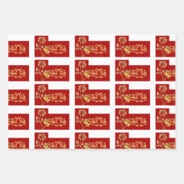 ヴァレンティーンズデイロマンチックバラスウィーニングフローラ ラッピングペーパーシート