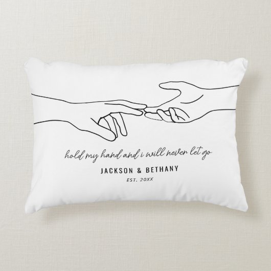 ヴァレンティーンズハンズカップル引用文 アクセントクッション (正面)