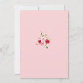 ヴァレンティーンズベビーシャワーガールベア招待状 招待状 (裏面)