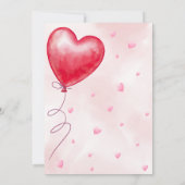 ヴァレンティーンズベビーシャワー招待状 招待状 (裏面)